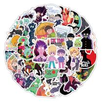 Pacote de adesivos Mobs Psycho 100 Anime em vinil impermeável (50 unidades)