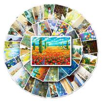 Pacote de adesivos Monet Artist Oil Paintings 50 unidades à prova d'água Pacote de adesivos Monet Artist Oil Paintings 50 unidades à prova d'água