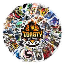 Pacote de adesivos Mortal Kombat Anime 50 unidades de 4-8 cm à prova d'água Pacote de adesivos Mortal Kombat Anime 50 unidades de 4-8 cm à prova d'água