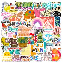 Pacote de adesivos Motivational Phrase 50 unidades Pink Aesthetic Vi