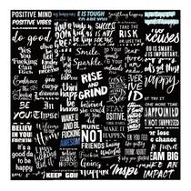 Pacote de adesivos Motivational Quote, 50 unidades de grafite estético