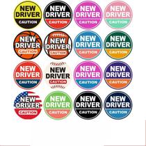 Pacote de adesivos New Driver Warning 16 peças de PVC autoadesivo