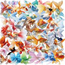 Pacote de adesivos Ocean Animals, 50 unidades, Colorful Fish Seashell C