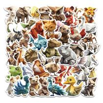 Pacote de adesivos Origami Animal, 58 unidades de vinil Creative Cartoon Pacote de adesivos Origami Animal, 58 unidades de vinil Creative Cartoon