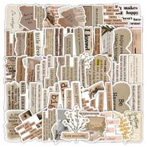 Pacote de adesivos para álbum de recortes Vintage Aesthetic 120 unidades