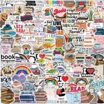Pacote de adesivos para leitura de 200 unidades de decalques Book Lover à prova d'água Pacote de adesivos para leitura de 200 unidades de decalques Book Lover à prova d'água