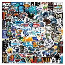 Pacote de adesivos para pesca de vinil para grafite ao ar livre, 100 unidades