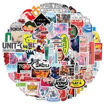 Pacote de adesivos para Tóquio, Japão, 100 unidades, decalques de viagem japoneses