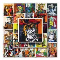 Pacote de adesivos Picasso Art Abstract Cubism Vinyl 50 unidades