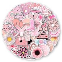 Pacote de adesivos Pink Aesthetic School Theme, 50 unidades para meninas Pacote de adesivos Pink Aesthetic School Theme, 50 unidades para meninas