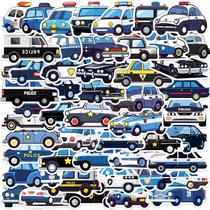 Pacote de adesivos Police Car Cartoon Patrol Vehicle 50 unidades Pacote de adesivos Police Car Cartoon Patrol Vehicle 50 unidades
