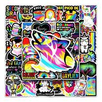Pacote de adesivos Rainbow, 50 unidades Decoração estética em grafite