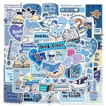 Pacote de adesivos Reading Graffiti Theme, 50 unidades, Cartoon Book Lover