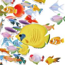 Pacote de adesivos Realistic Ocean Animal, 50 unidades - vinil Sea Life