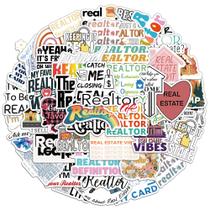 Pacote de adesivos Realtor Real Estate Agent Decalque de vinil x50 Pacote de adesivos Realtor Real Estate Agent Decalque de vinil x50