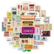 Pacote de adesivos Retro Band Ticket Anime, 60 unidades