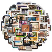 Pacote de adesivos Retro TV Screen View Travel 50 unidades de vinil D