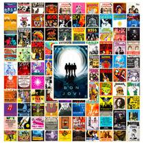 Pacote de adesivos Rock Movie Poster Style Anime à prova d'água, 50 unidades Pacote de adesivos Rock Movie Poster Style Anime à prova d'água, 50 unidades