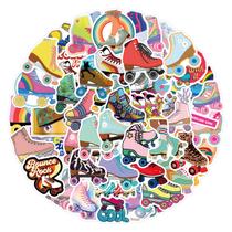 Pacote de adesivos Rollers Skatings Anime Waterproof Vinil 55 unidades