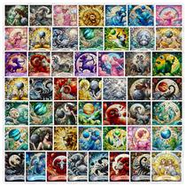 Pacote de adesivos Signos do Zodíaco, 50 unidades de constelações astrológicas Pacote de adesivos Signos do Zodíaco, 50 unidades de constelações astrológicas