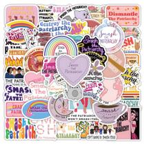 Pacote de adesivos Smash the Patriarchy Feminist, 50 peças de vinil