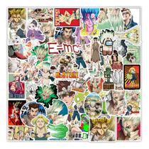 Pacote de adesivos Stones Ages Anime 50 unidades Decorative Cartoon Sti Pacote de adesivos Stones Ages Anime 50 unidades Decorative Cartoon Sti