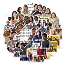 Pacote de adesivos This Is Uss Anime 50 unidades de desenho animado decorativo de 3-8 cm