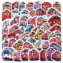 Pacote de adesivos Train Engine, 50 unidades de vinil colorido para locomotivas