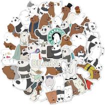 Pacote de adesivos Wes Bares Bears Anime 50 unidades de 3-8 cm