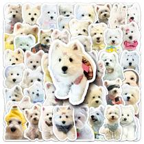 Pacote de adesivos West Highland White Terrier Westie Dog x50 Pacote de adesivos West Highland White Terrier Westie Dog x50