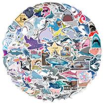 Pacote de adesivos Whale Ocean Animal, 50 unidades de vinil impermeável Pacote de adesivos Whale Ocean Animal, 50 unidades de vinil impermeável