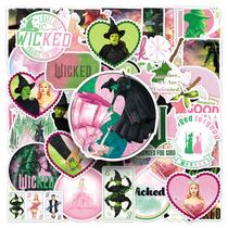 Pacote de adesivos Wicked Witch, 50 unidades, decalques de vinil coloridos