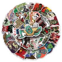 Pacote de adesivos Zombie Horror Thriller Anime Waterproof 51 unidades