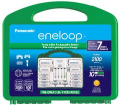 Pacote de alimentação de bateria Panasonic eneloop KJ17MCC82A com carregador