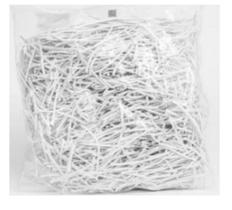 Pacote de Amarrilho Plástico Branco de 8cm com 1 quilo