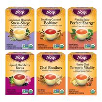 Pacote de amostras Yogi Tea Fall Favorites, 6 x 16 sacos