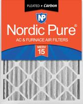 Pacote de ar nórdico Pure 16x25x4 MERV 15 Plissado Mais Carbono AC Forno 1 Pacote