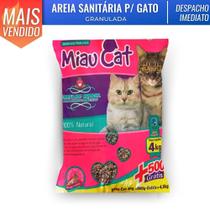 Pacote de Areia Sanitária Antiodor Tira Cheiro Miaucat Para Gatos Tradicional 100% Natural Pacote de Areia Sanitária Antiodor Tira Cheiro Miaucat Para Gatos Tradicional 100% Natural
