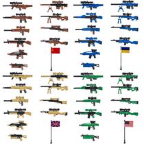 Pacote de armas Toy Soldiers Figures Military MaozyHomie 44 unidades