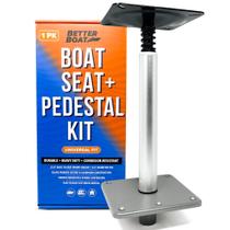 Pacote de assento de pedestal de barco, kit de 3 peças, assento e pedestal de barco