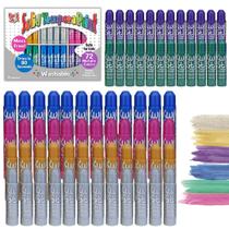 Pacote de aula de bastões de pintura Kwik Stix 72 cores metálicas para crianças