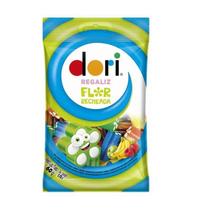 Pacote de Bala Dori Flor Recheada com Creme Sabores Sortidos