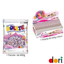 Pacote de Bala + Pirulito Mastigável Sabor Tutti-Frutti Pacote de Bala + Pirulito Mastigável Sabor Tutti-Frutti
