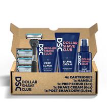 Pacote de barbear Dollar Shave Club 4-Blade Ultimate com acessórios