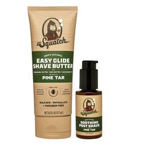 Pacote de barbear Dr. Squatch Pine Tar Smooth Shave Butter + Hidratante