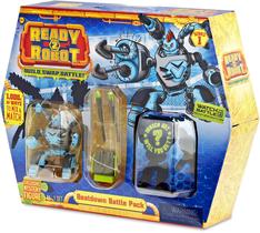 Pacote de batalha Toy Ready2Robot Beat Down com Mechbot e Bot Blaster