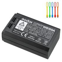 Pacote de bateria de lítio de reposição GODOX WB100A WB100 7.2V 3000mAh