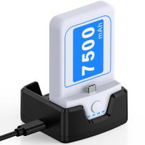 Pacote de bateria e base de carregamento 7500mAh para Meta Quest 3/Quest 2 Pacote de bateria e base de carregamento 7500mAh para Meta Quest 3/Quest 2