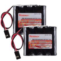 Pacote de bateria Tenergy NiMH 4.8V 2000mAh com conector Hitec Pacote de bateria Tenergy NiMH 4.8V 2000mAh com conector Hitec