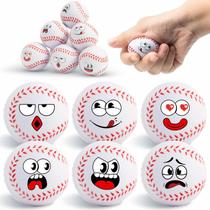 Pacote de beisebol Stress Balls CYCLESCRUX de 4 cm com 12 caras engraçadas Pacote de beisebol Stress Balls CYCLESCRUX de 4 cm com 12 caras engraçadas